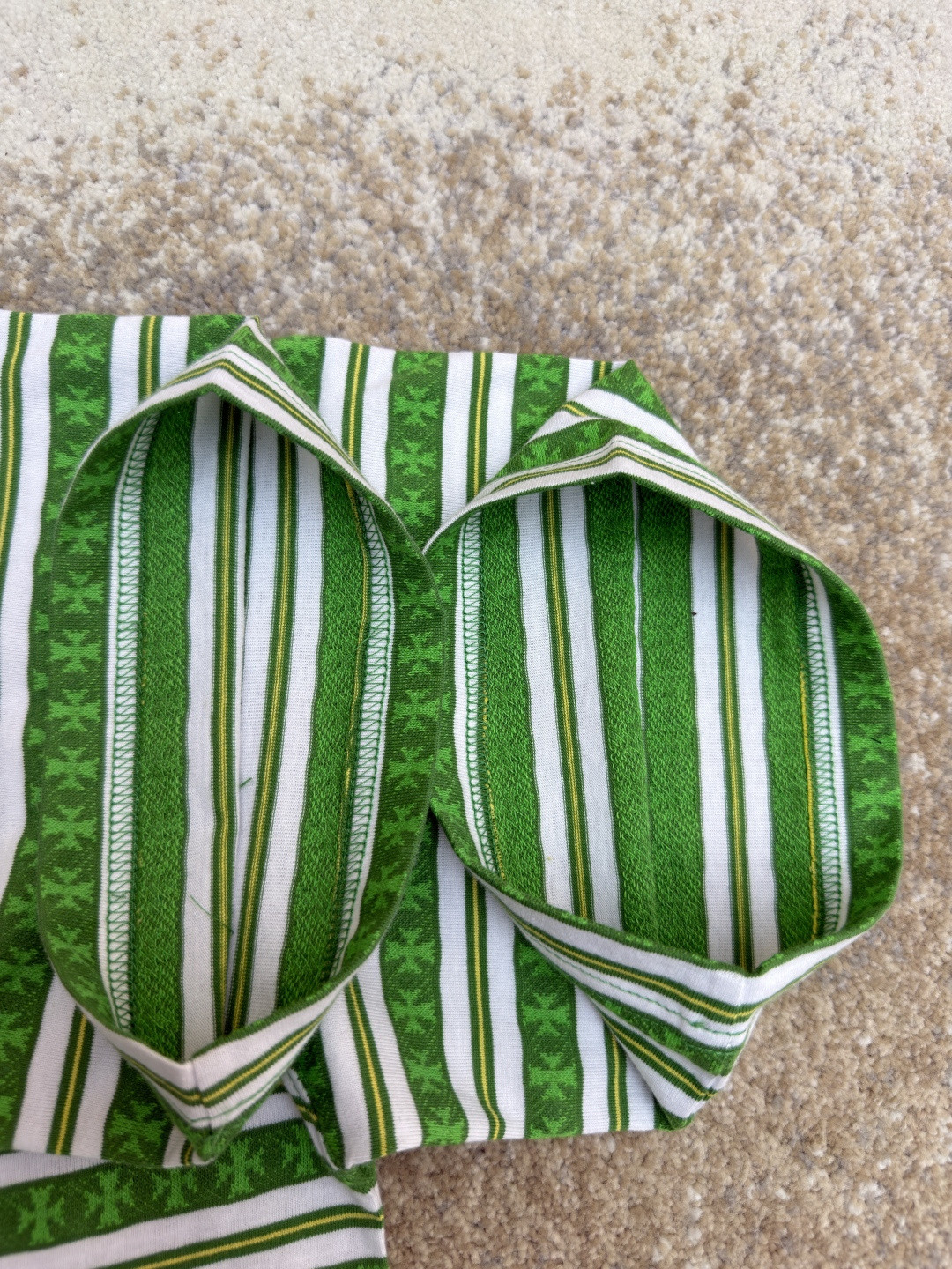 Chrome Hearts 克罗心 色织满印条纹圆领短袖 T恤 绿色 蓝色 A2 CH-036009158