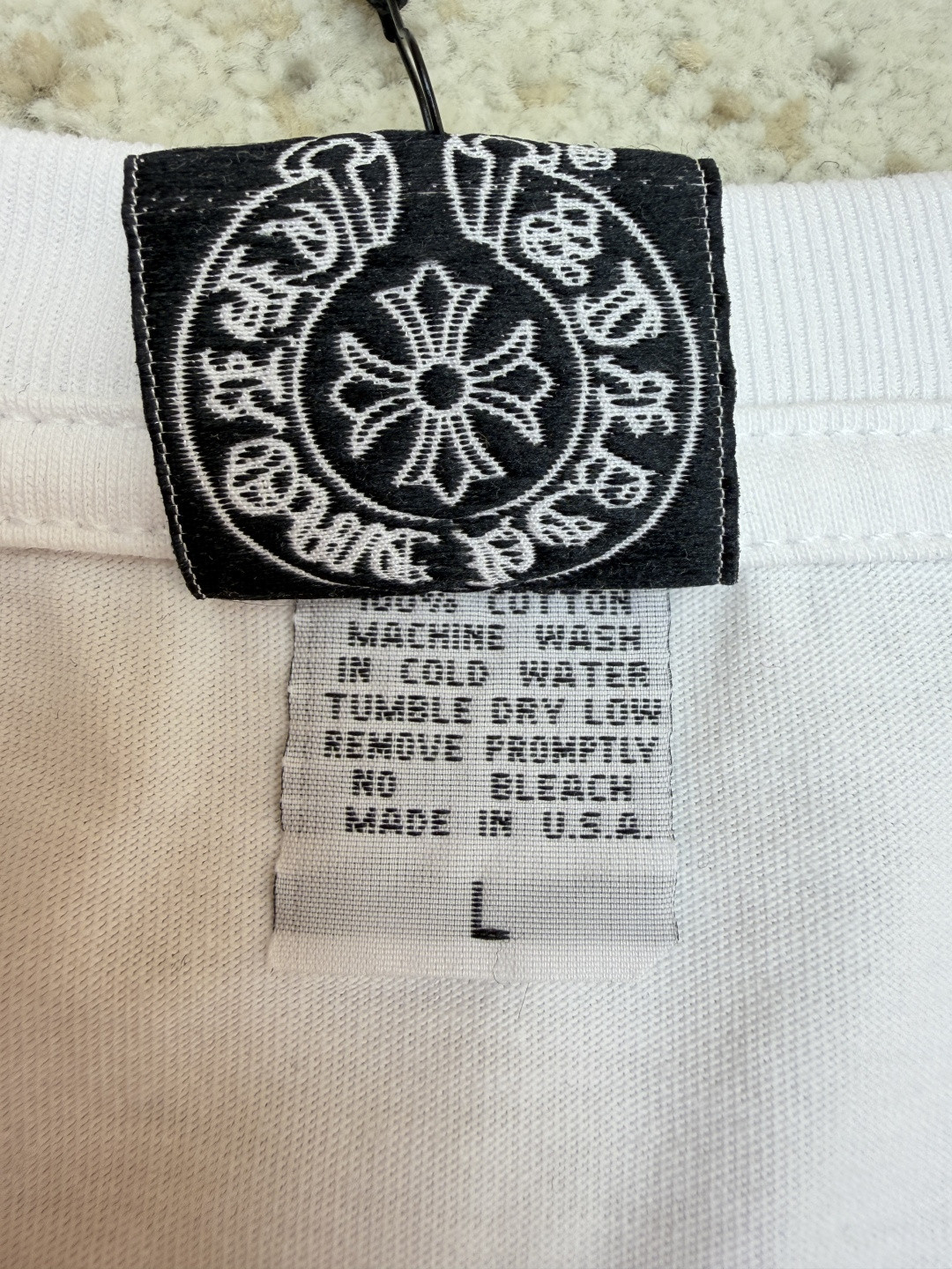 Chrome Hearts 克罗心 藤蔓宝剑圆领短袖 T恤 白色 黑色 A2