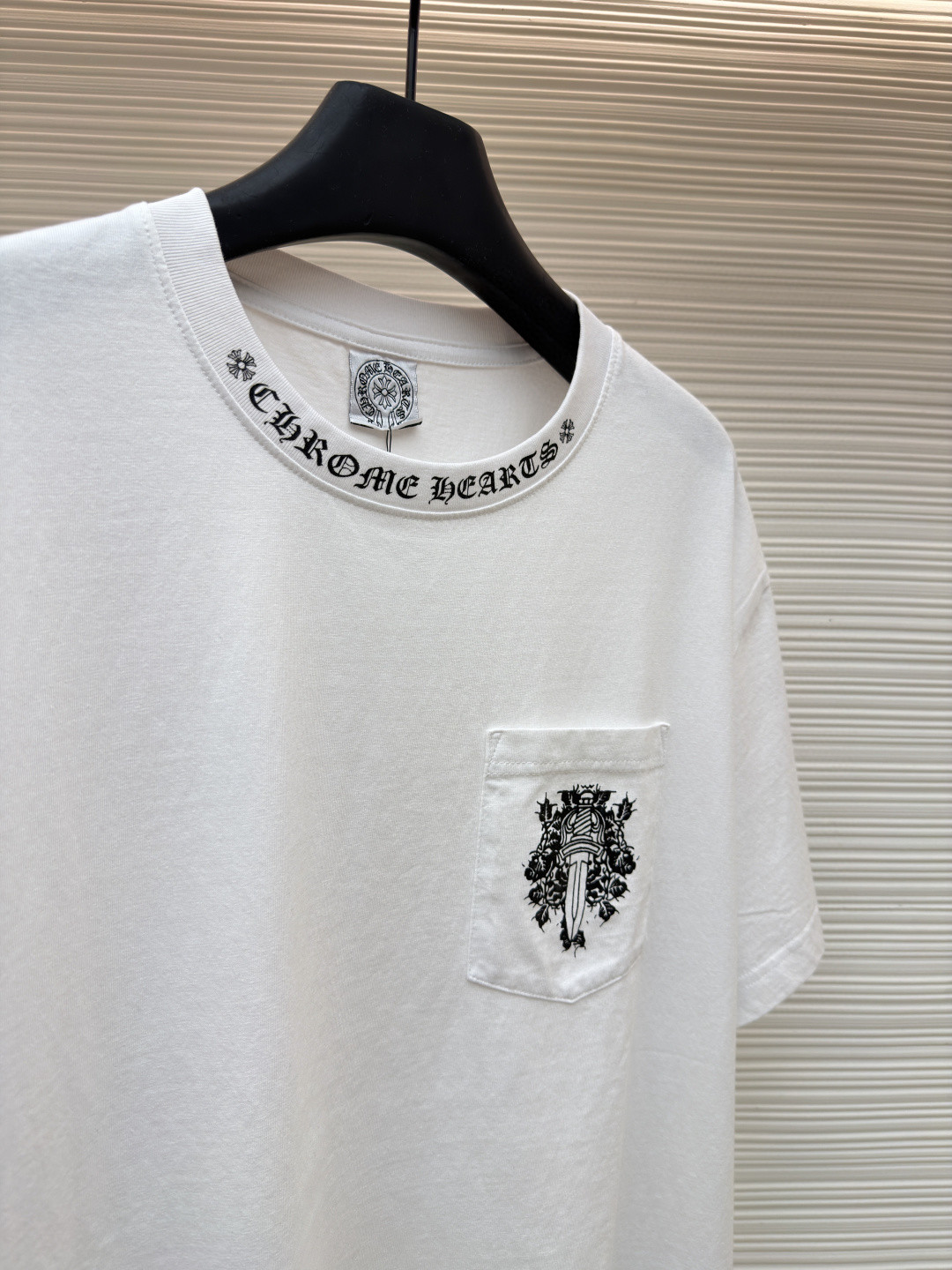 Chrome Hearts 克罗心 藤蔓宝剑圆领短袖 T恤 白色 黑色 A2