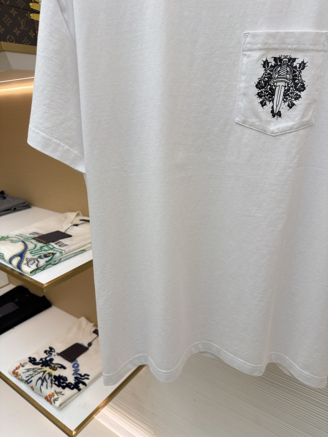 Chrome Hearts 克罗心 藤蔓宝剑圆领短袖 T恤 白色 黑色 A2