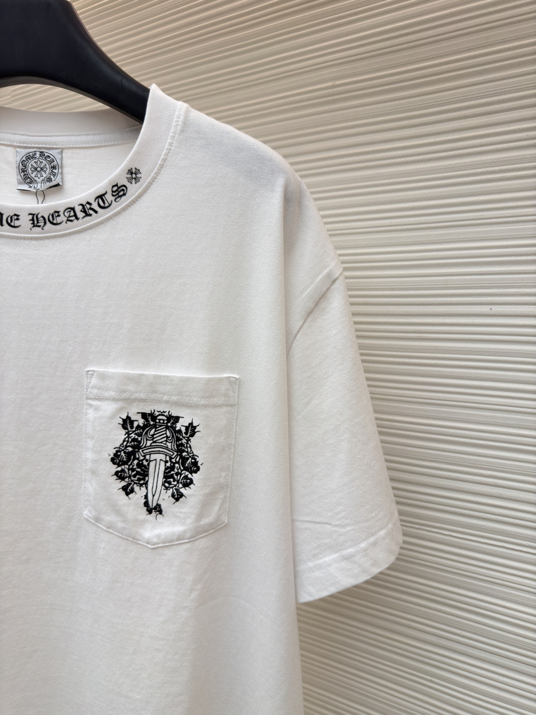 Chrome Hearts 克罗心 藤蔓宝剑圆领短袖 T恤 白色 黑色 A2