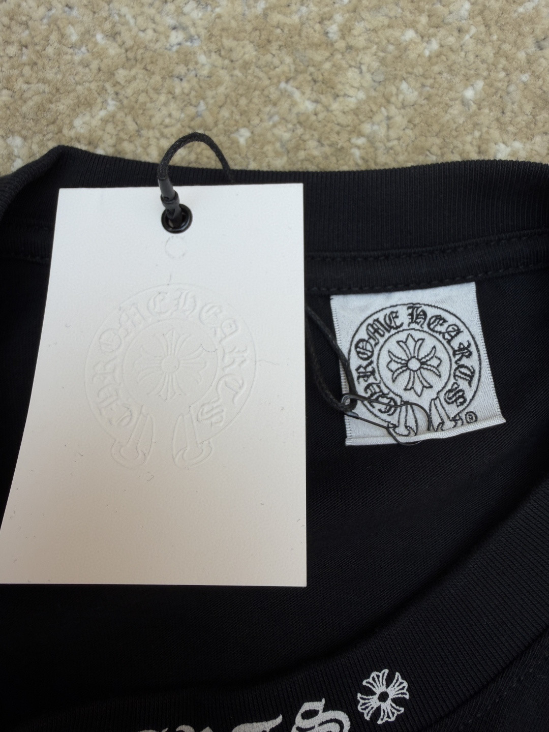 Chrome Hearts 克罗心 藤蔓宝剑圆领短袖 T恤 白色 黑色 A2