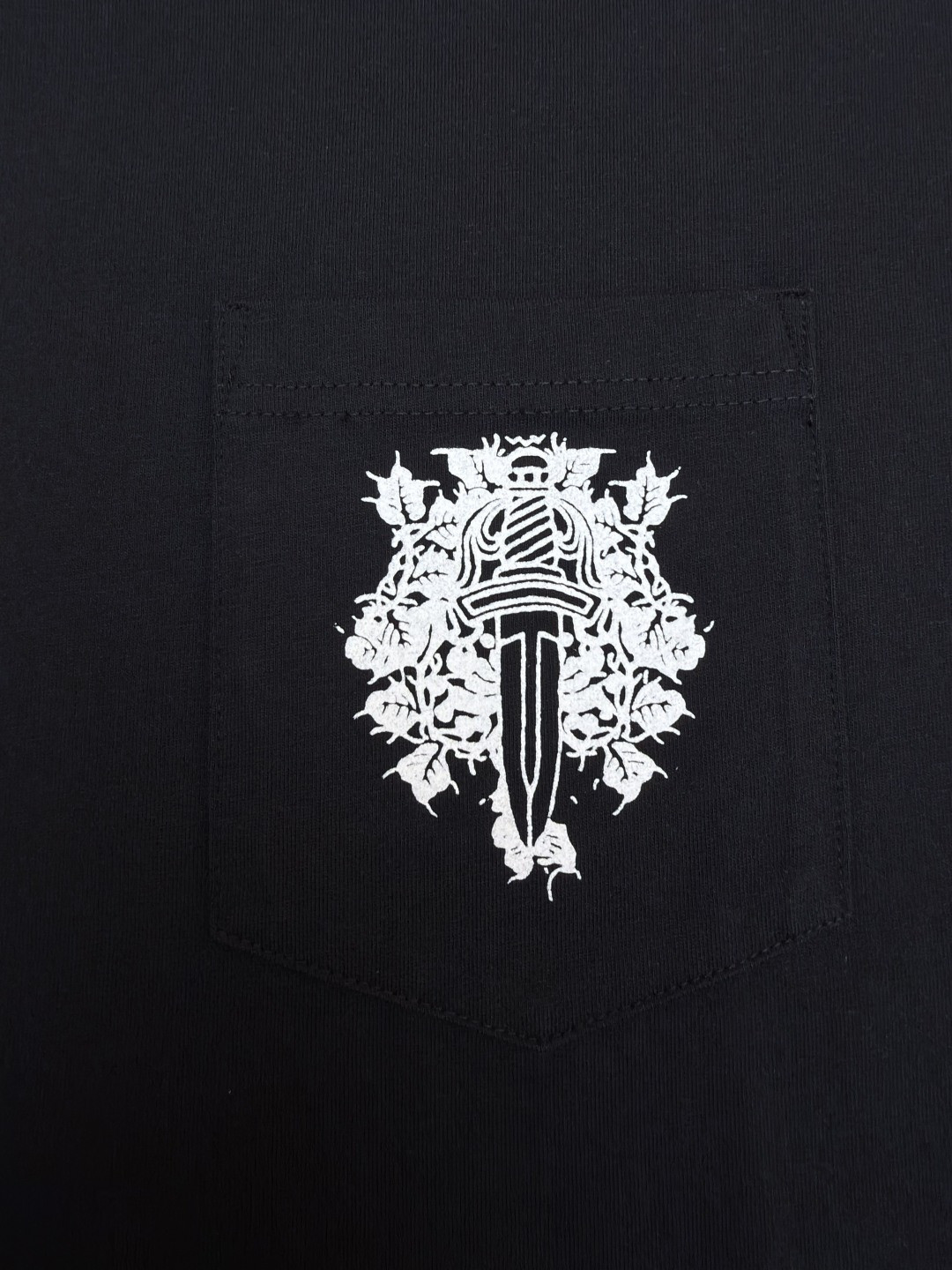Chrome Hearts 克罗心 藤蔓宝剑圆领短袖 T恤 白色 黑色 A2