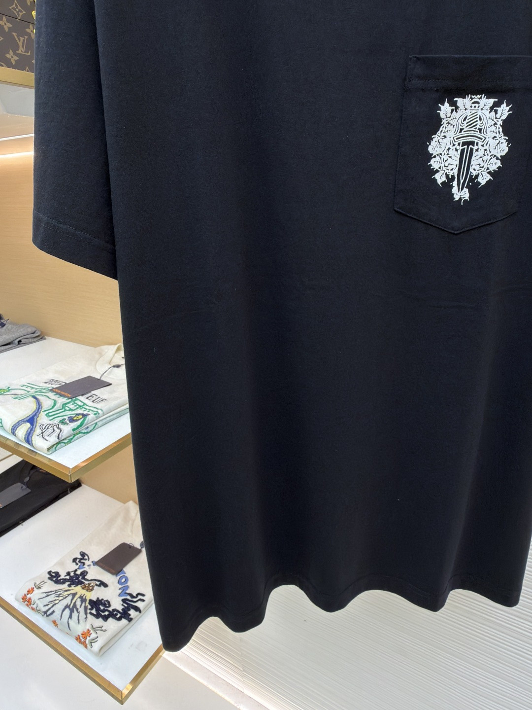 Chrome Hearts 克罗心 藤蔓宝剑圆领短袖 T恤 白色 黑色 A2