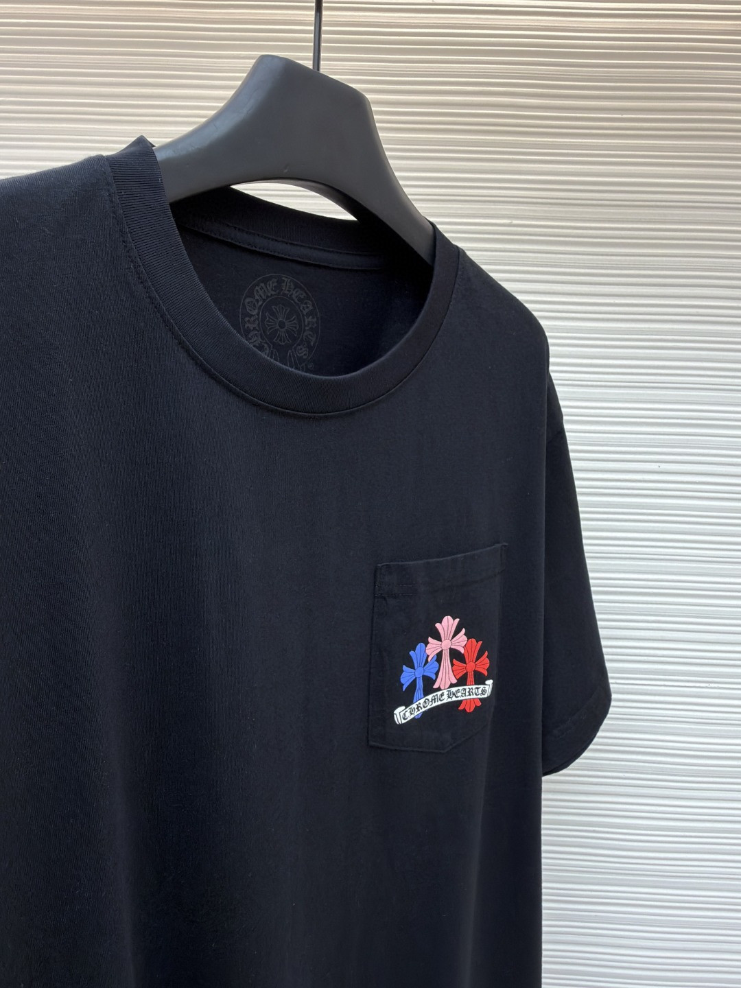 Chrome Hearts 克罗心 迈阿密限定 彩色十字架圆领短袖 T恤 白色 黑色 A2 HC-0609