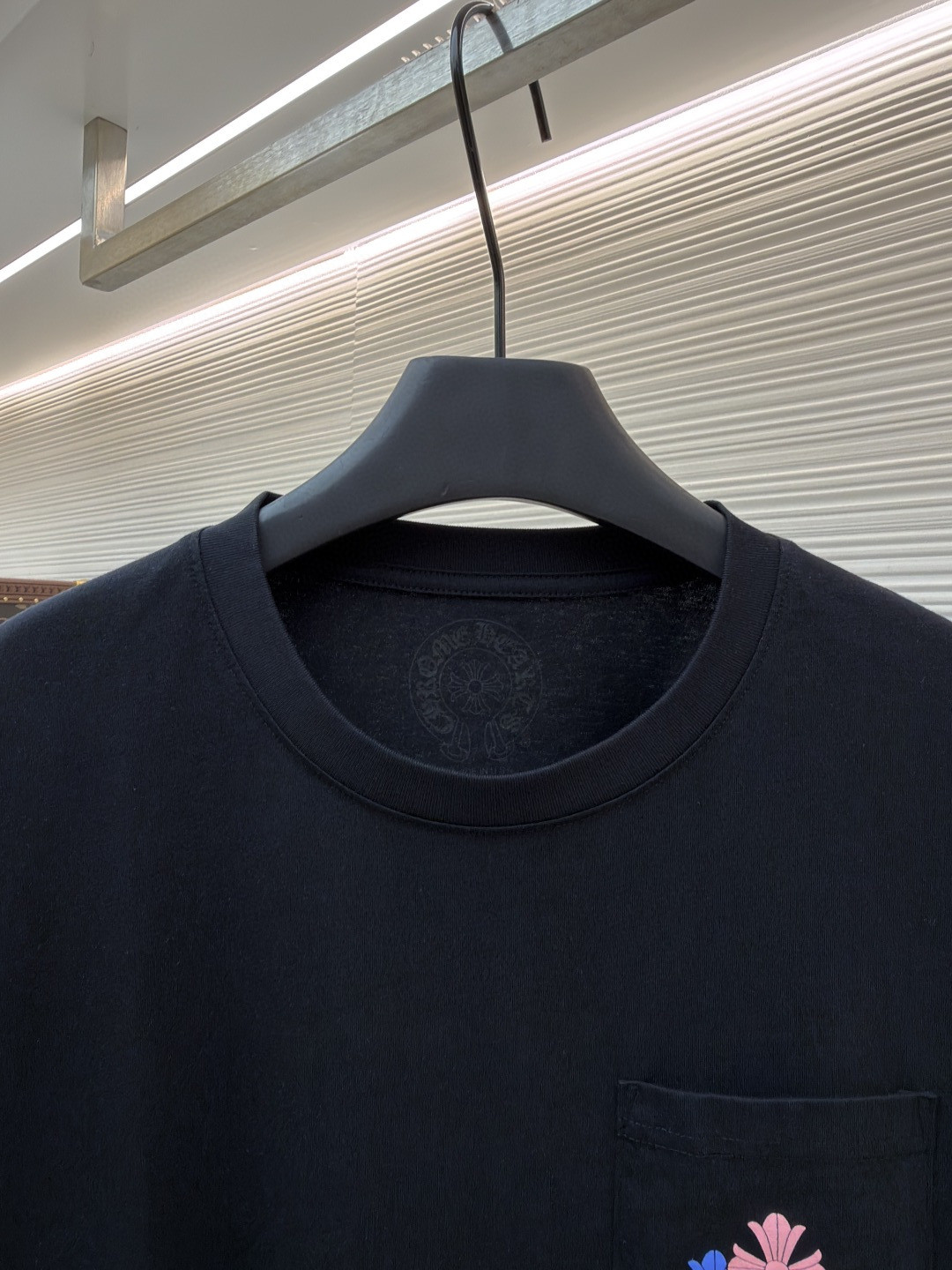 Chrome Hearts 克罗心 迈阿密限定 彩色十字架圆领短袖 T恤 白色 黑色 A2 HC-0609