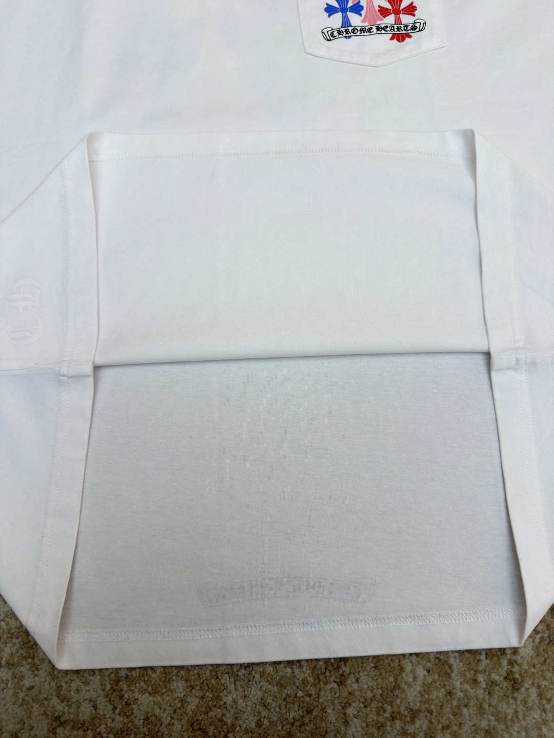 Chrome Hearts 克罗心 迈阿密限定 彩色十字架圆领短袖 T恤 白色 黑色 A2 HC-0609