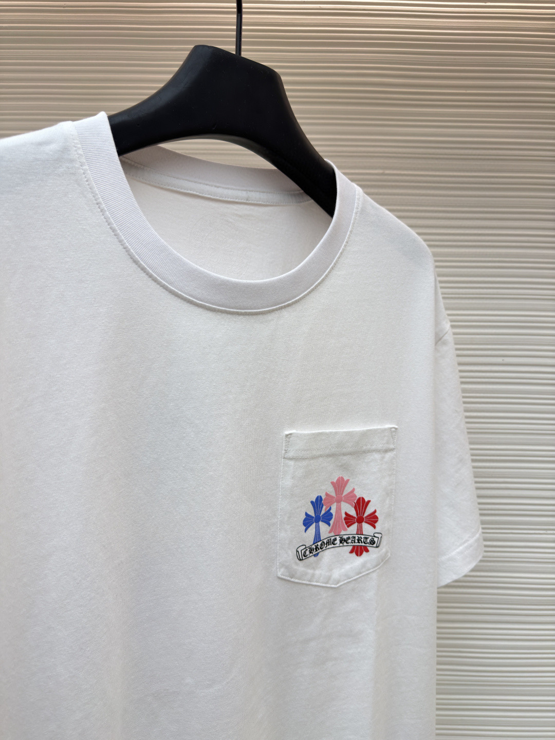 Chrome Hearts 克罗心 迈阿密限定 彩色十字架圆领短袖 T恤 白色 黑色 A2 HC-0609