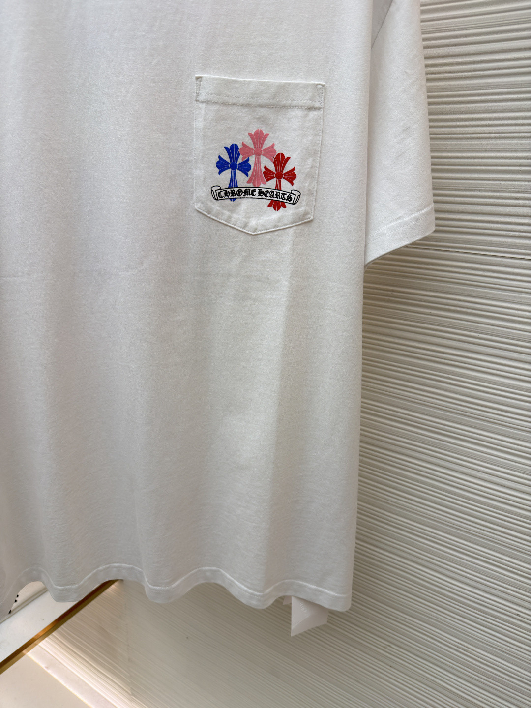 Chrome Hearts 克罗心 迈阿密限定 彩色十字架圆领短袖 T恤 白色 黑色 A2 HC-0609