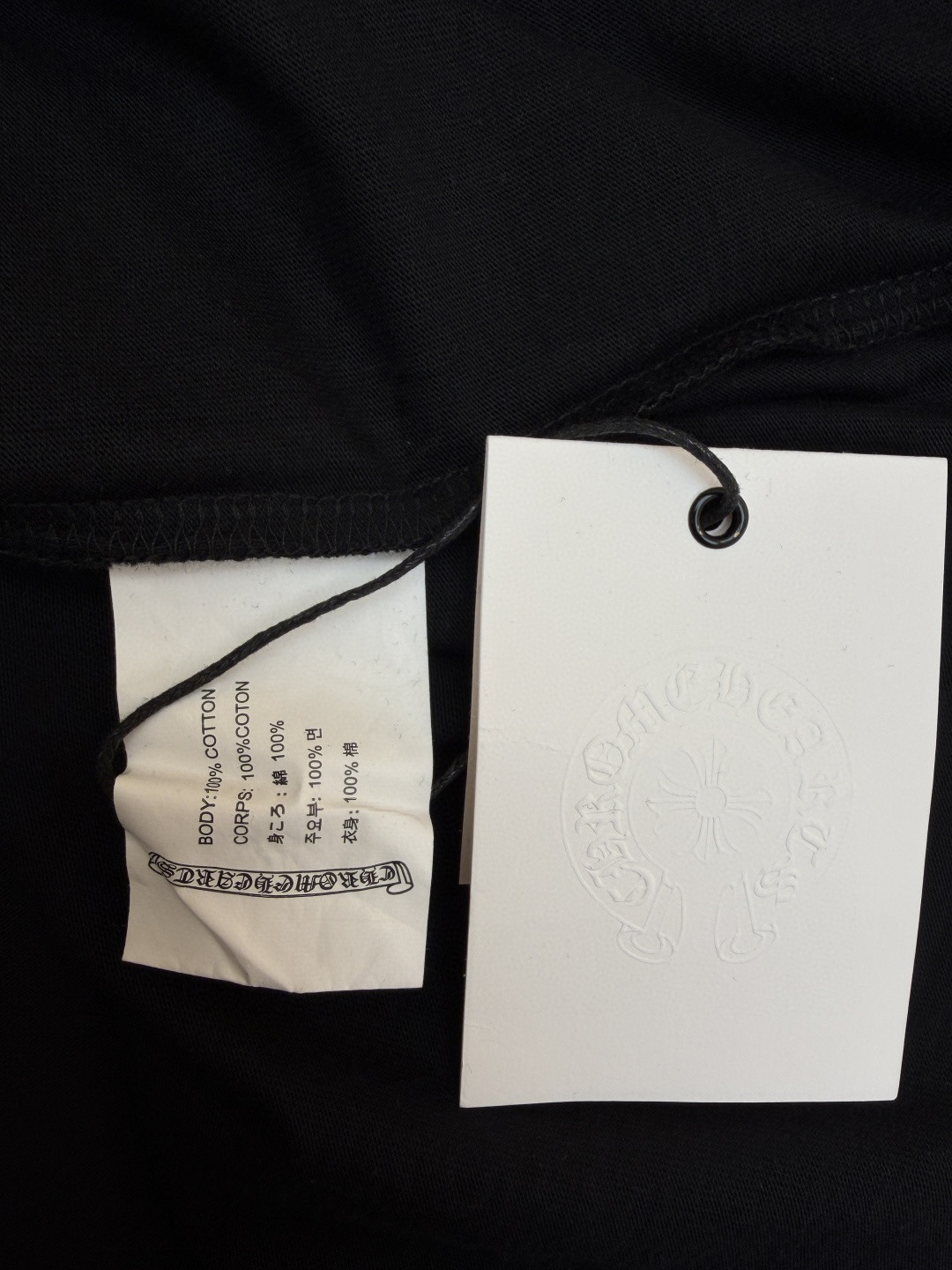 Chrome Hearts 克罗心 梵文大十字架圆领短袖 T恤 白色 黑色 A2