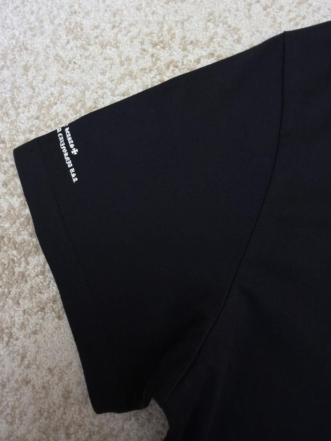 Chrome Hearts 克罗心 梵文大十字架圆领短袖 T恤 白色 黑色 A2