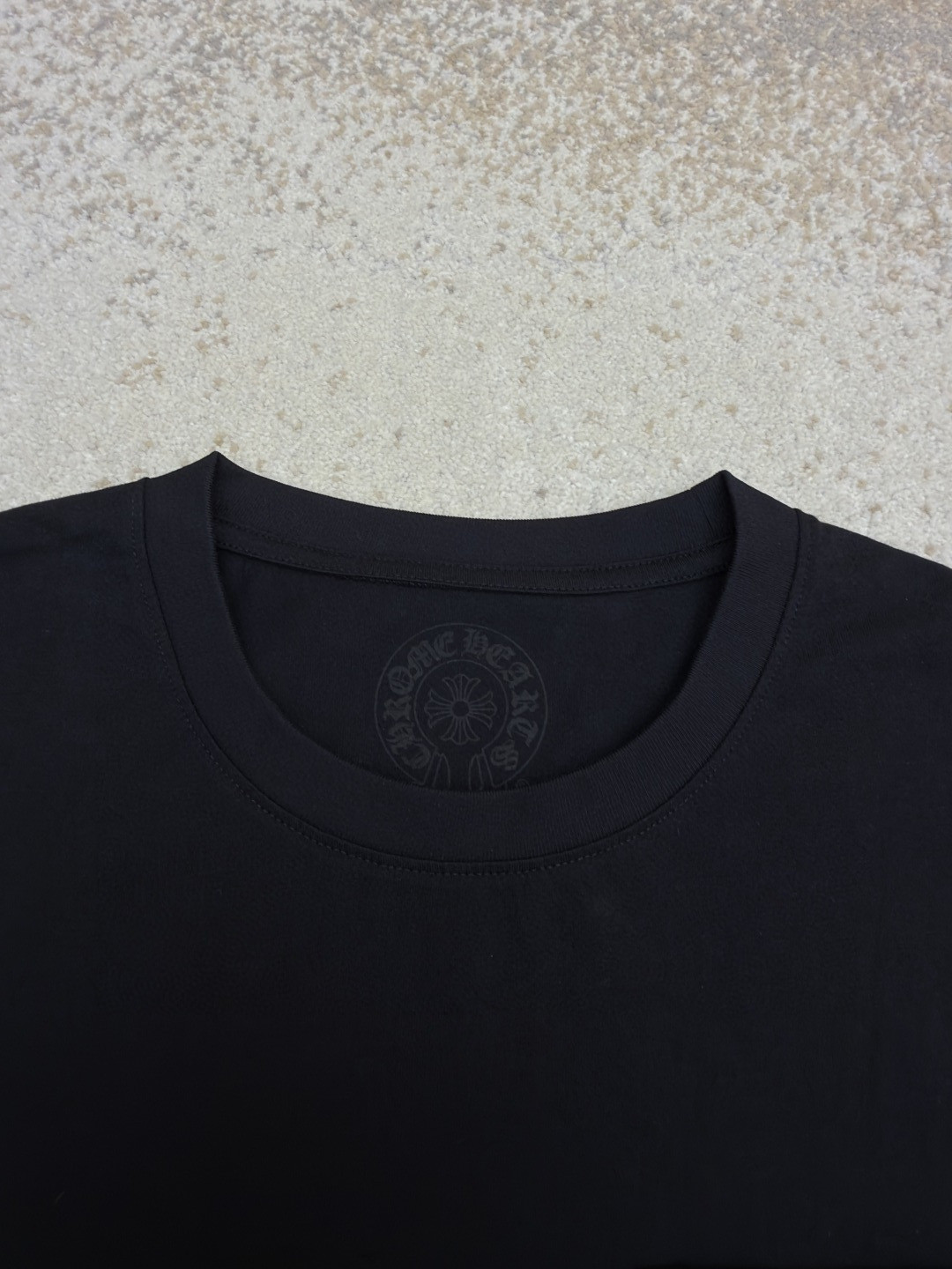 Chrome Hearts 克罗心 梵文大十字架圆领短袖 T恤 白色 黑色 A2