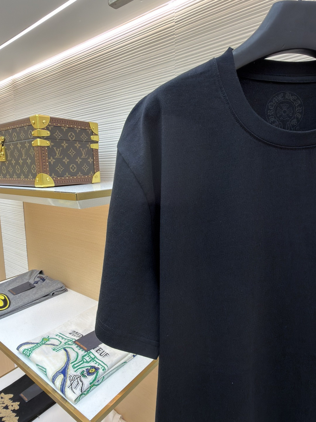 Chrome Hearts 克罗心 梵文大十字架圆领短袖 T恤 白色 黑色 A2