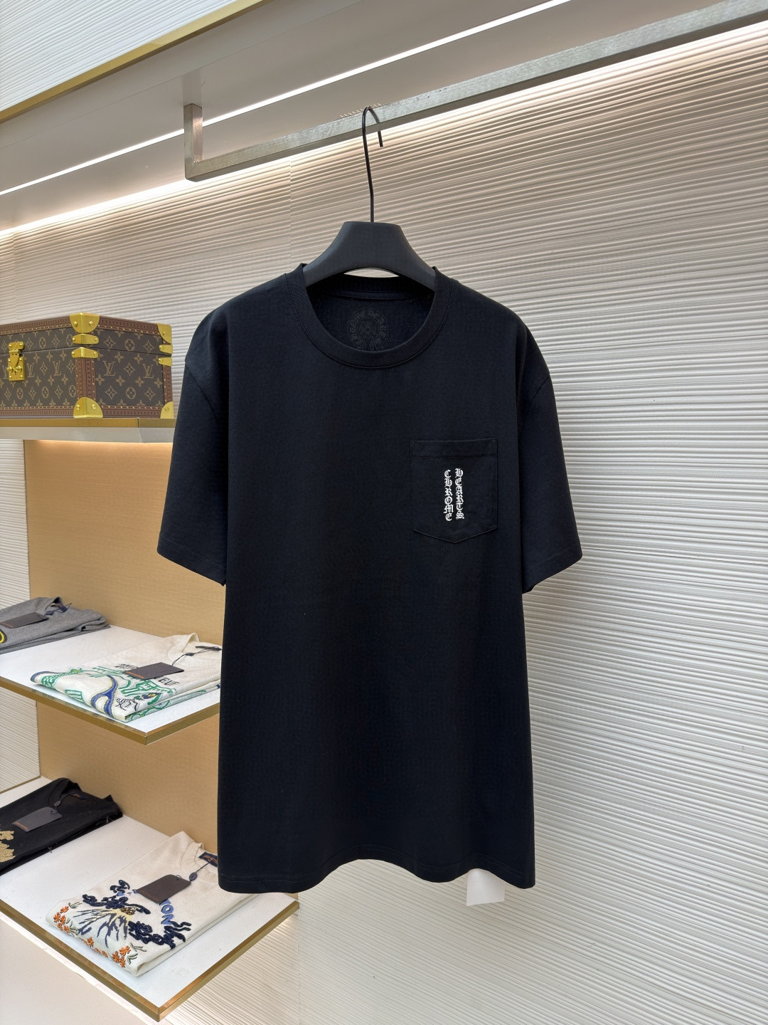 Chrome Hearts 克罗心 梵文大十字架圆领短袖 T恤 白色 黑色 A2