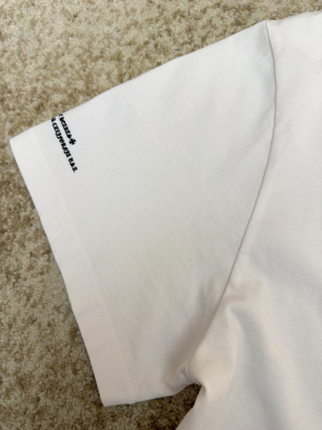 Chrome Hearts 克罗心 梵文大十字架圆领短袖 T恤 白色 黑色 A2