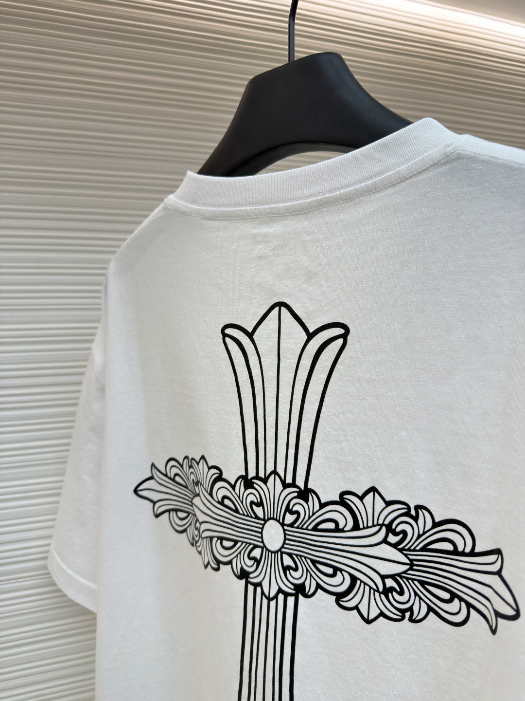 Chrome Hearts 克罗心 梵文大十字架圆领短袖 T恤 白色 黑色 A2