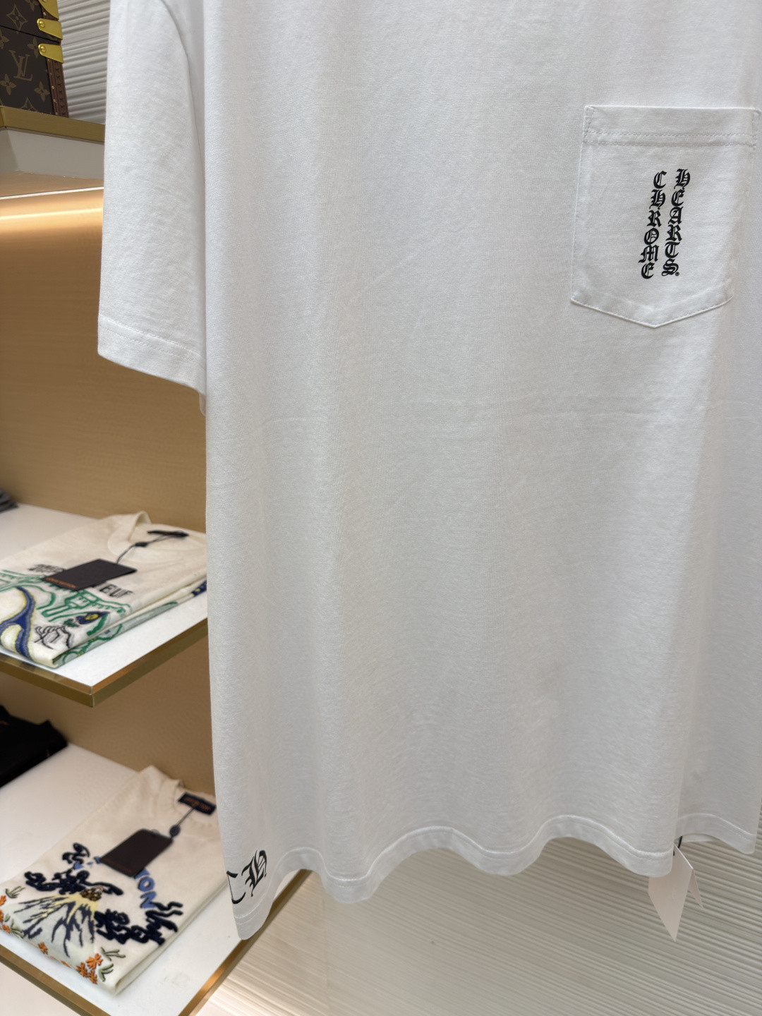 Chrome Hearts 克罗心 梵文大十字架圆领短袖 T恤 白色 黑色 A2