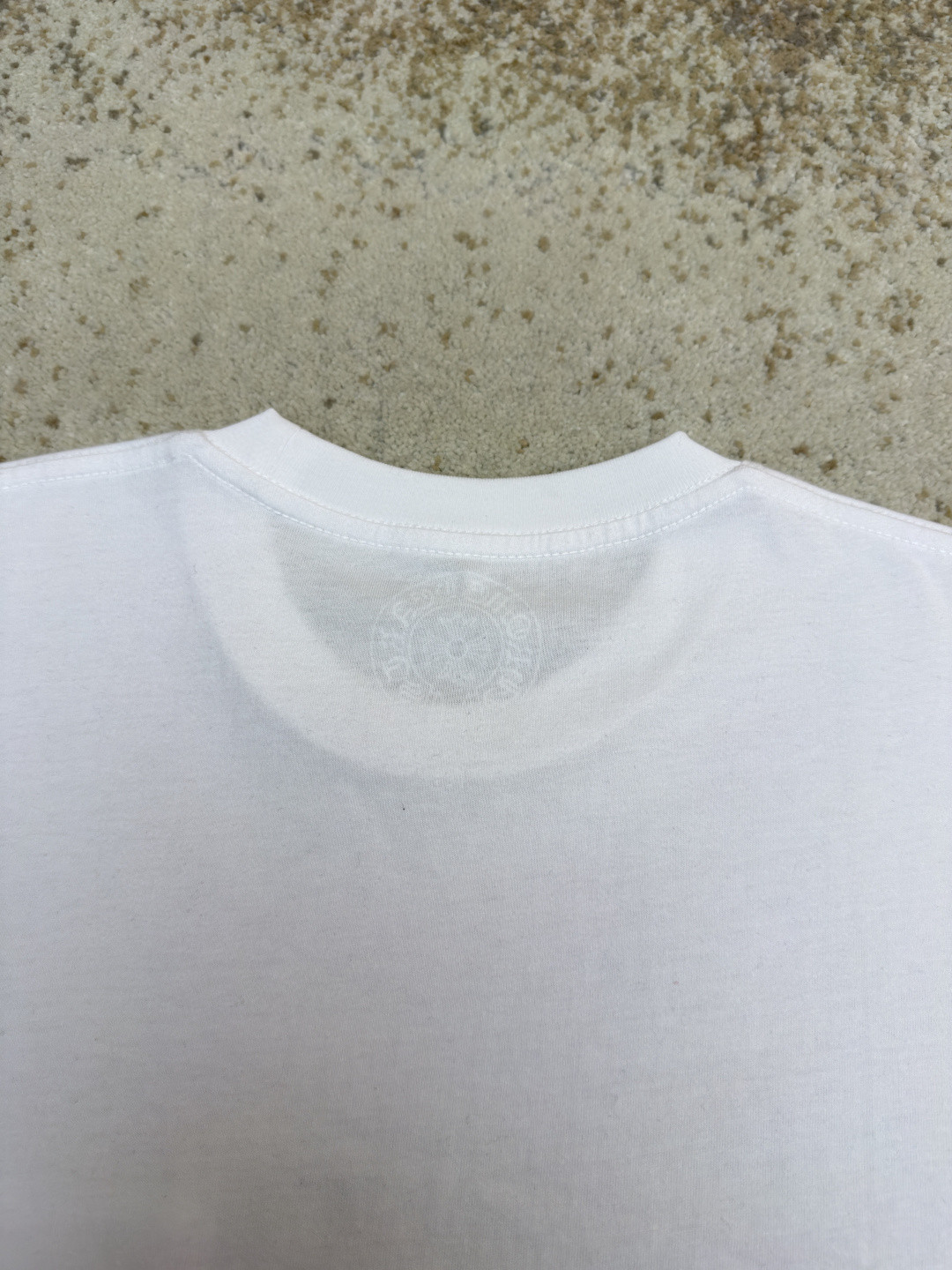 Chrome Hearts 克罗心 马蹄十字花印花口袋圆领短袖 T恤 白色 A2 