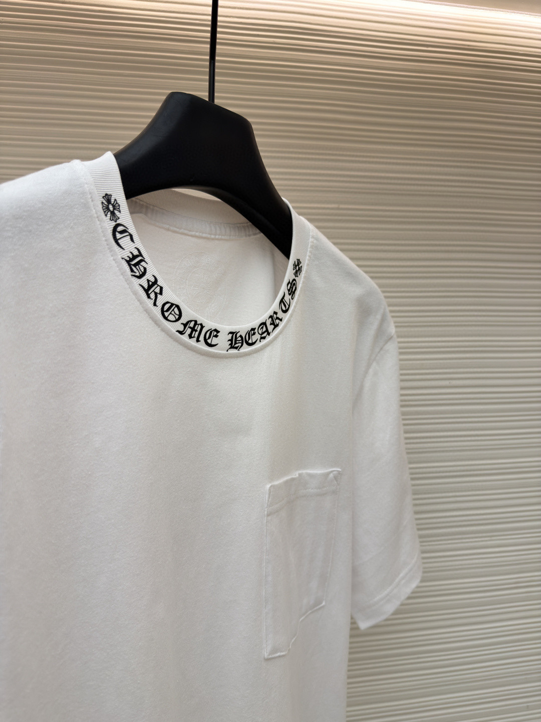 Chrome Hearts 克罗心梵文印花口袋圆领短袖 T恤 白色 黑色 A2 CH-054