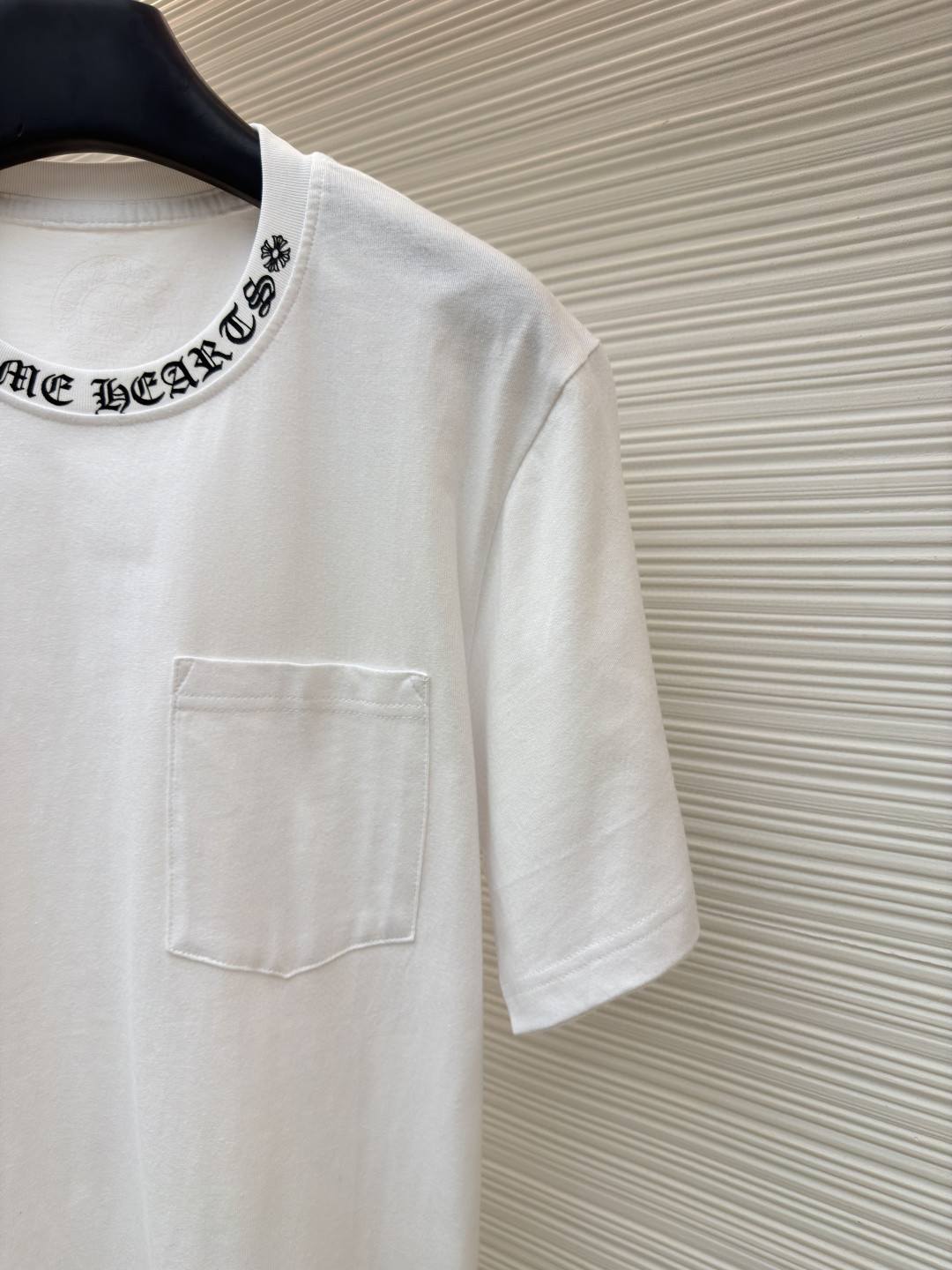 Chrome Hearts 克罗心梵文印花口袋圆领短袖 T恤 白色 黑色 A2 CH-054