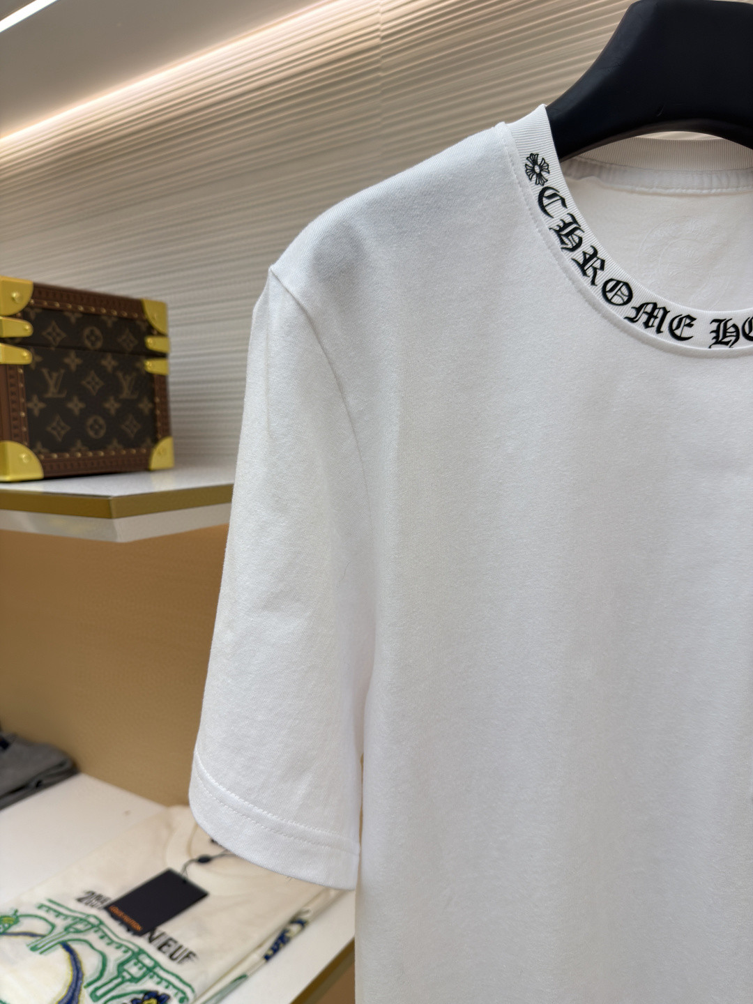 Chrome Hearts 克罗心梵文印花口袋圆领短袖 T恤 白色 黑色 A2 CH-054