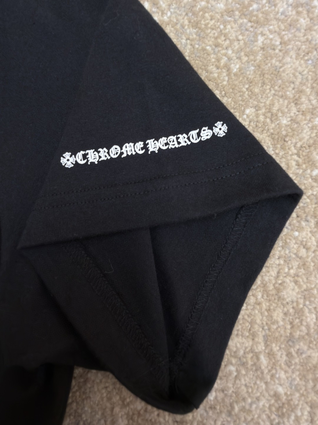 Chrome Hearts 克罗心梵文印花口袋圆领短袖 T恤 白色 黑色 A2 CH-054