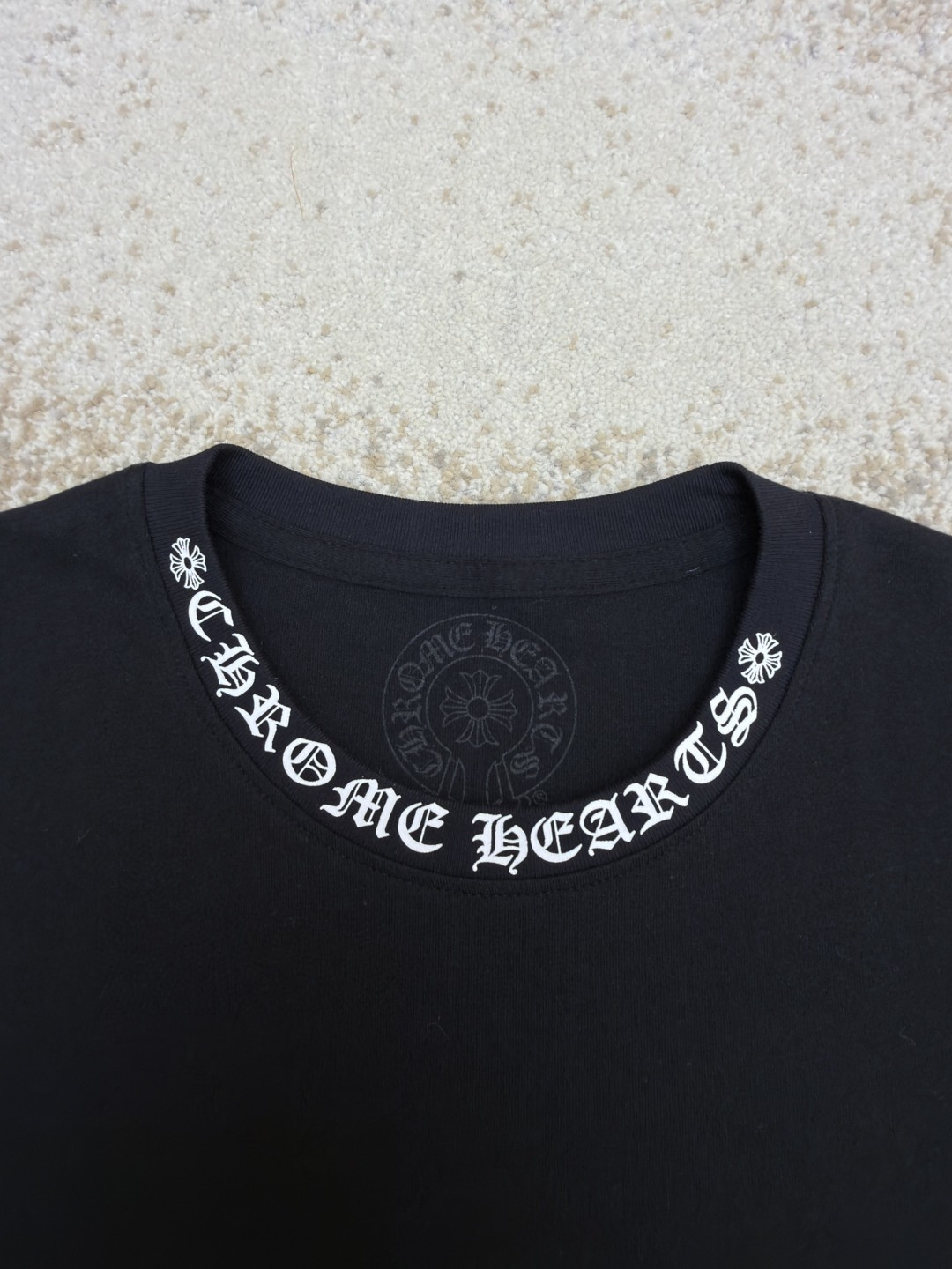 Chrome Hearts 克罗心梵文印花口袋圆领短袖 T恤 白色 黑色 A2 CH-054