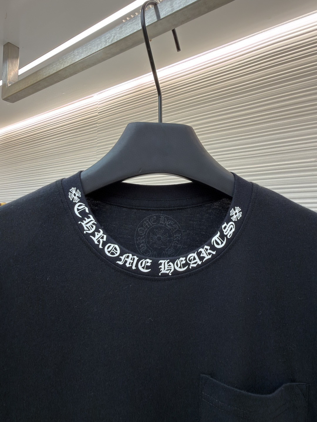 Chrome Hearts 克罗心梵文印花口袋圆领短袖 T恤 白色 黑色 A2 CH-054