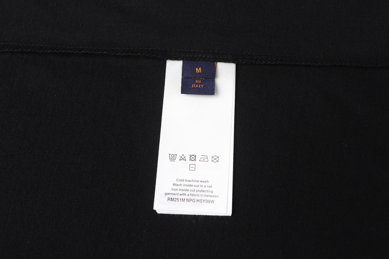 LOUIS VUITTON 路易威登 满印渐变圆领短袖 T恤 白色 黑色 A0 1AHUG0