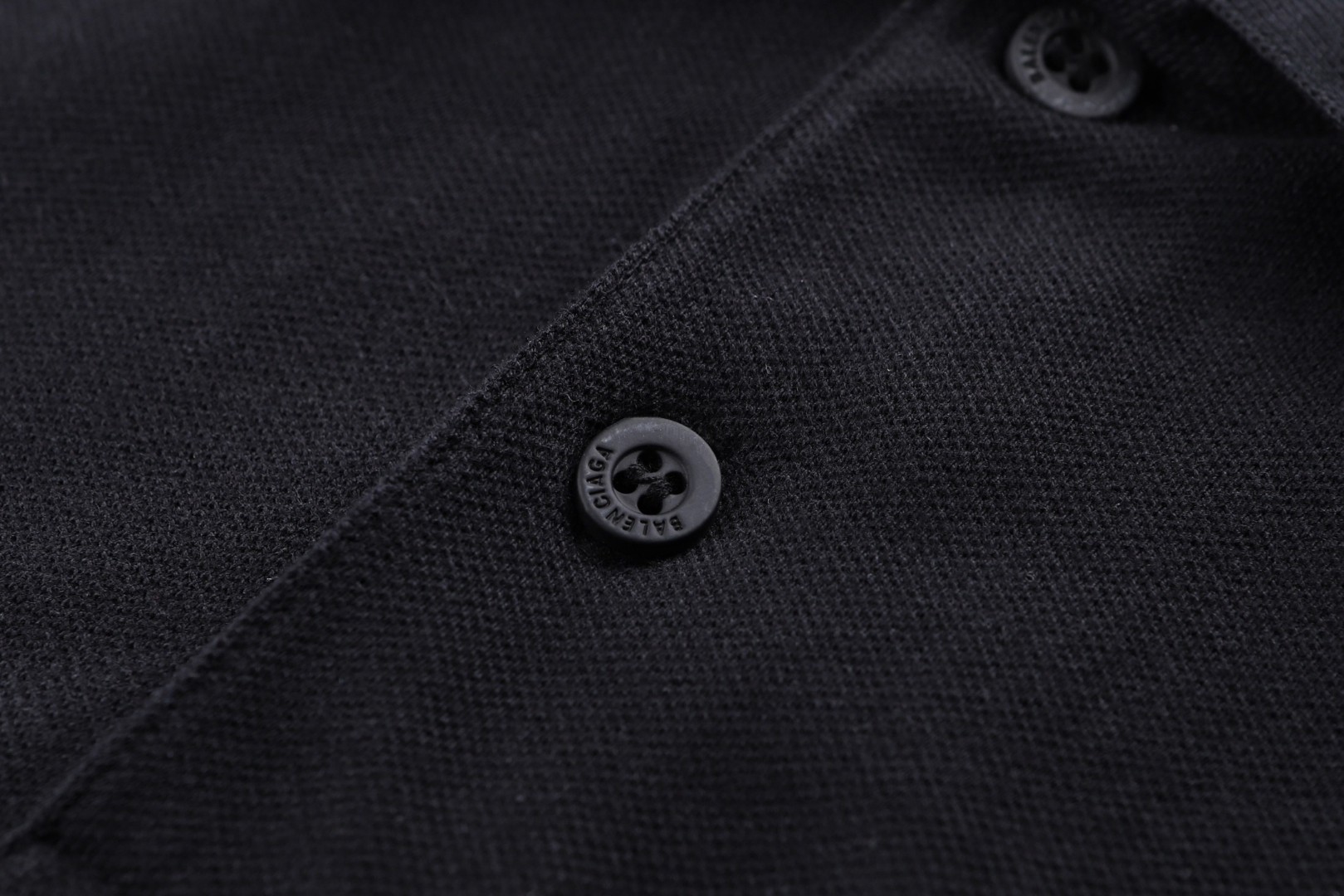 Balenciaga 巴黎世家 翻领刺绣Polo衫 短袖 T恤 夏季 黑色 A0 828531TTVT81000