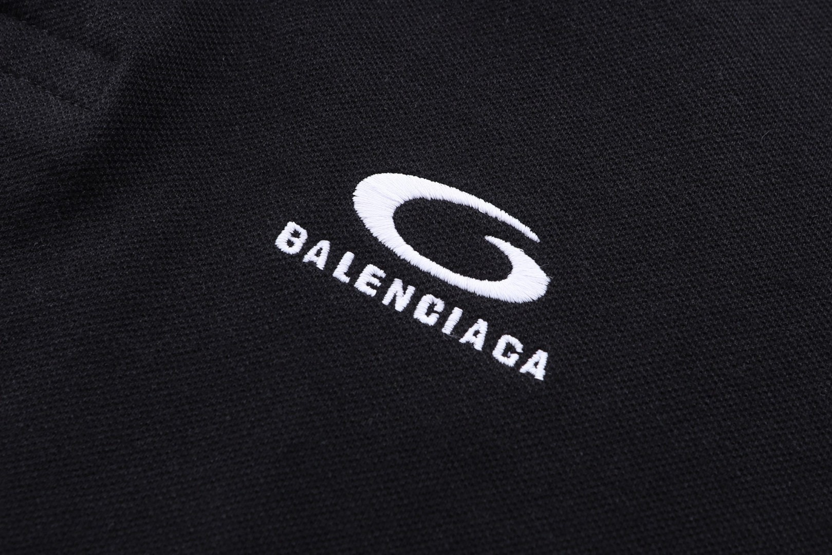 Balenciaga 巴黎世家 翻领刺绣Polo衫 短袖 T恤 夏季 黑色 A0 828531TTVT81000