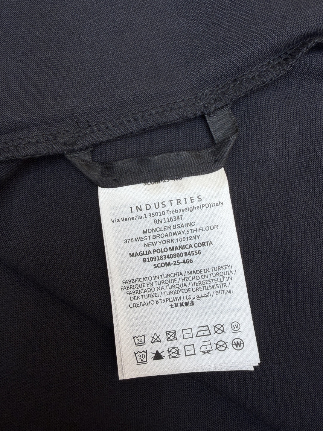 Moncler 蒙口 贴片标识圆领短袖 T恤 夏季 白色 黑色 A0 K20918C0005689AUG034