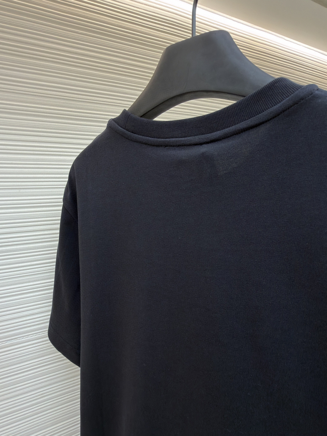 Moncler 蒙口 贴片标识圆领短袖 T恤 夏季 白色 黑色 A0 K20918C0005689AUG034