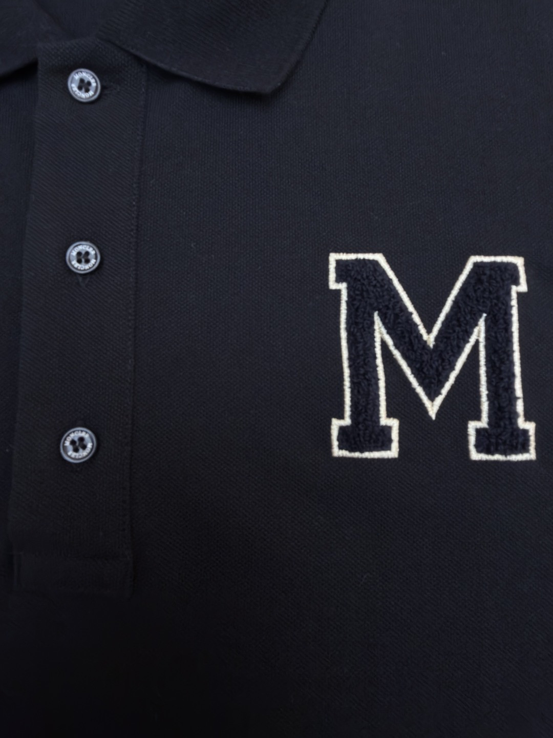 Moncler 蒙口 毛巾绣Polo衫 短袖 T恤 夏季 白色 黑色 A0 K20918A0000289A16050