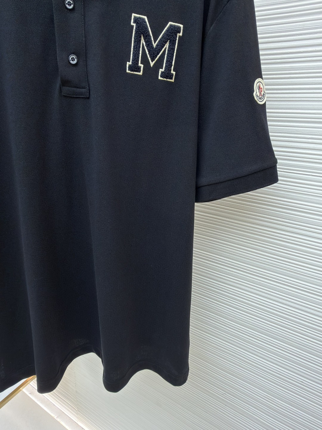 Moncler 蒙口 毛巾绣Polo衫 短袖 T恤 夏季 白色 黑色 A0 K20918A0000289A16050