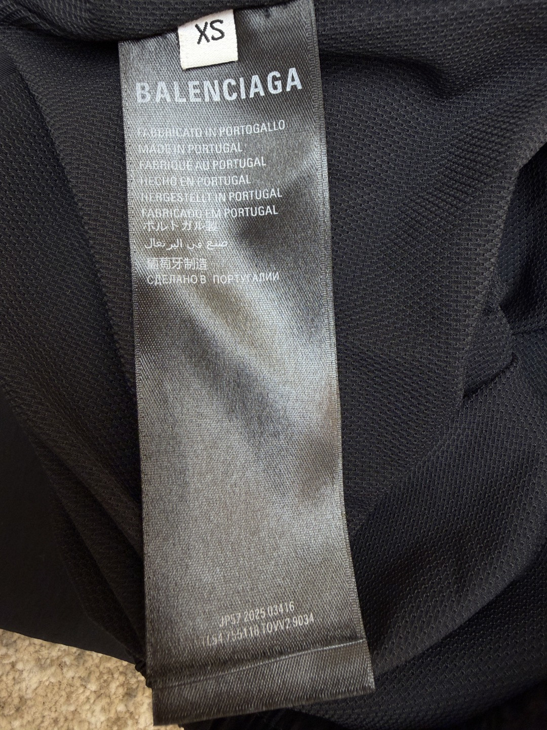 Balenciaga 巴黎世家 PUMA 彪马联名款 刺绣松紧腰休闲裤 运动裤 长裤 裤子 黑色 B0 850701TTO041485