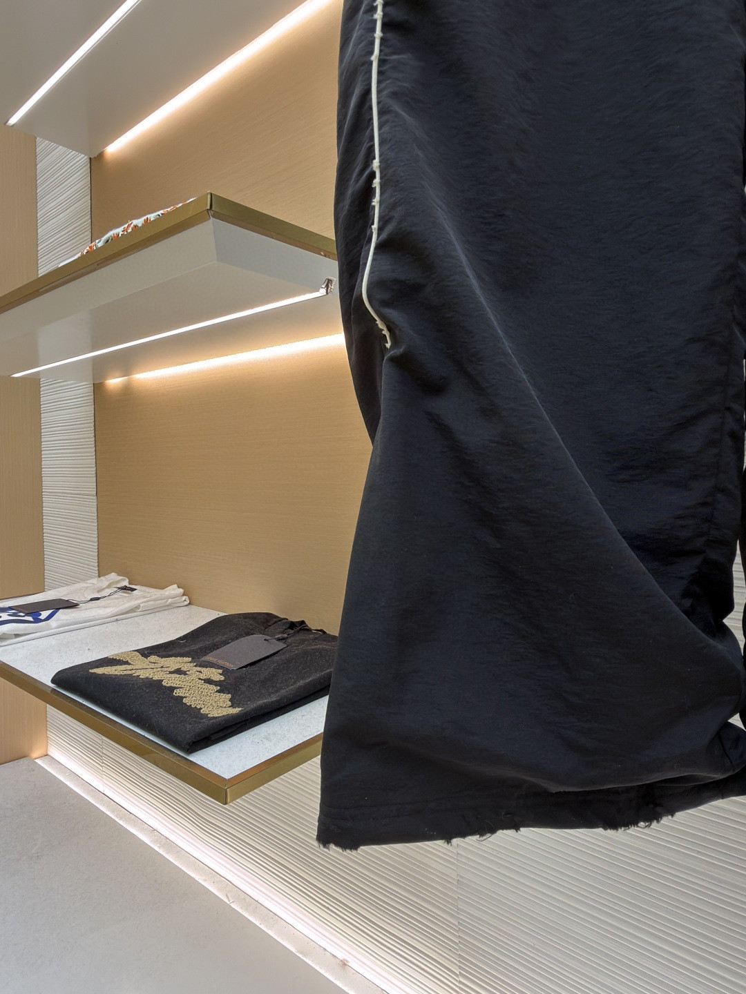 Balenciaga 巴黎世家 PUMA 彪马联名款 刺绣松紧腰休闲裤 运动裤 长裤 裤子 黑色 B0 850701TTO041485