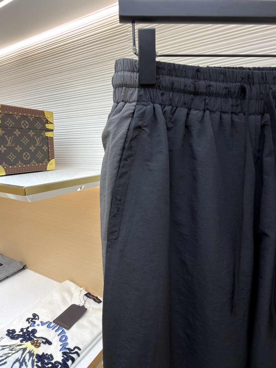 Balenciaga 巴黎世家 PUMA 彪马联名款 刺绣松紧腰休闲裤 运动裤 长裤 裤子 黑色 B0 850701TTO041485