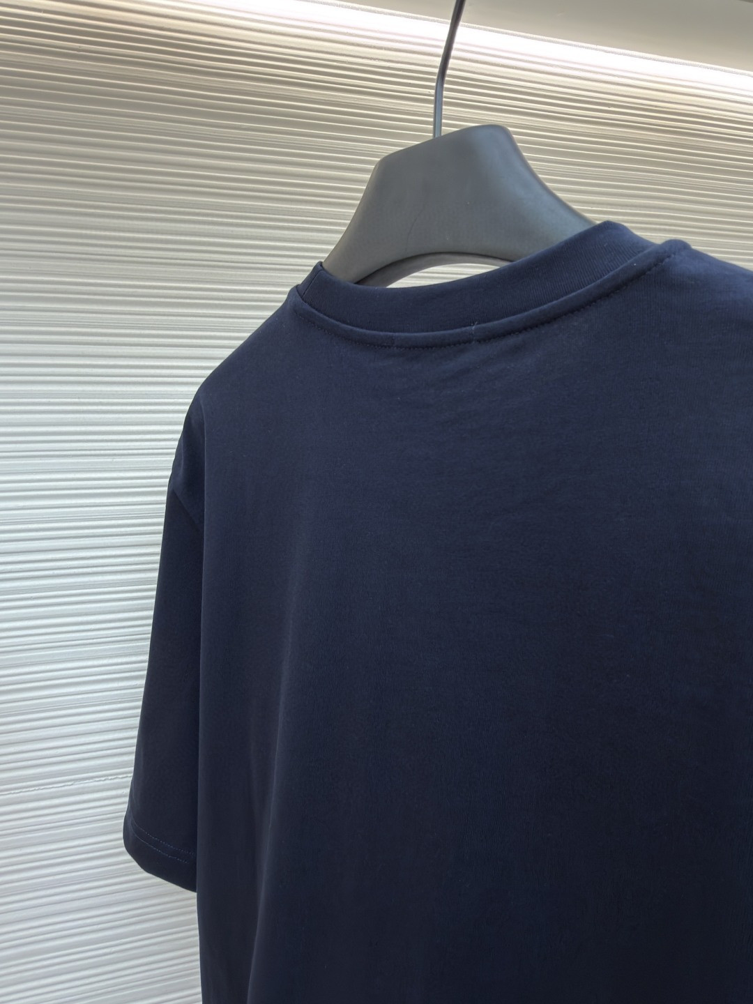 CELINE 赛琳 纯色logo印花圆领短袖 T恤 夏款 白色 灰色 蓝色 A0 RX0LJ1242-01OB