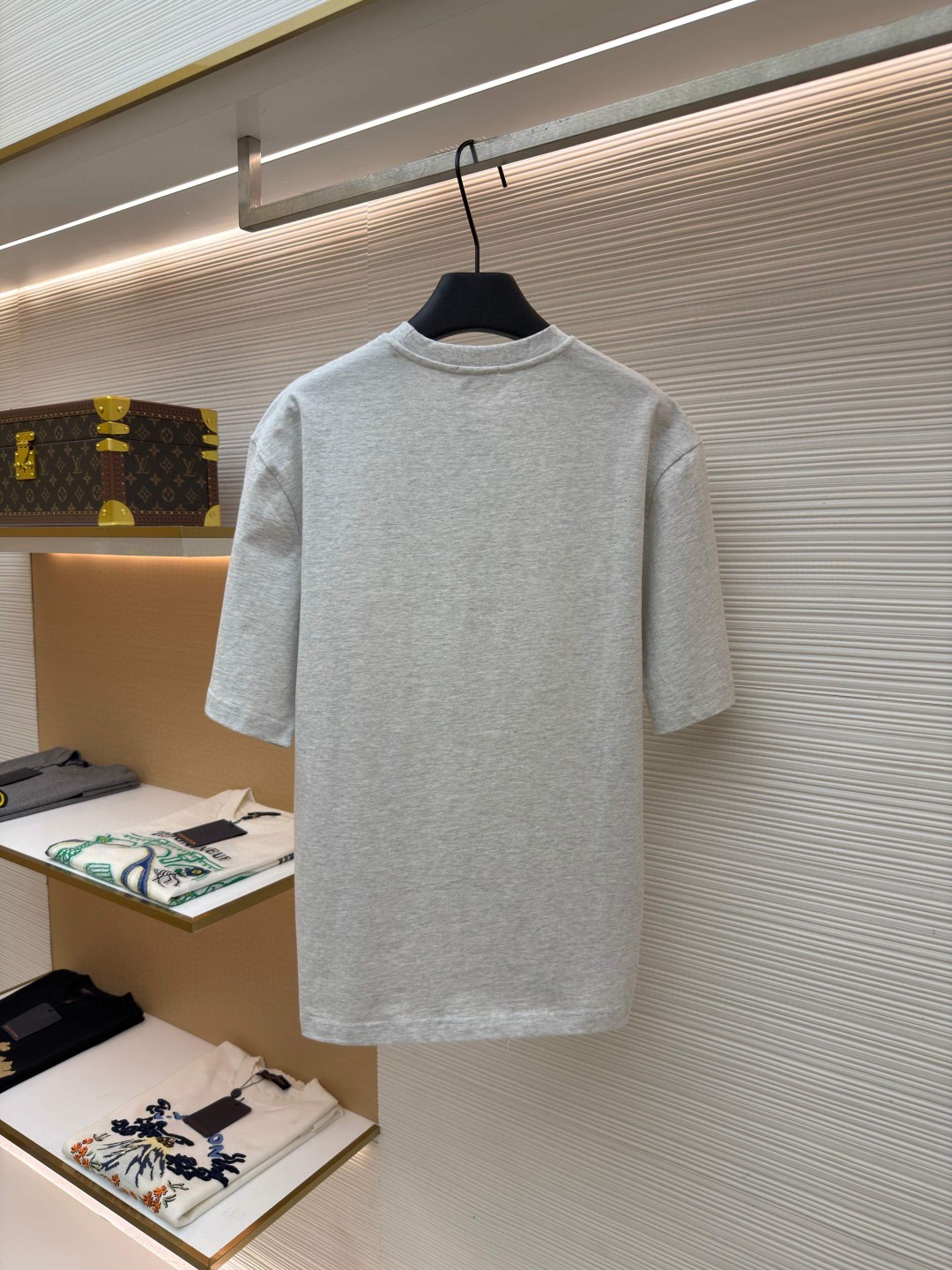 CELINE 赛琳 纯色logo印花圆领短袖 T恤 夏款 白色 灰色 蓝色 A0 RX0LJ1242-01OB