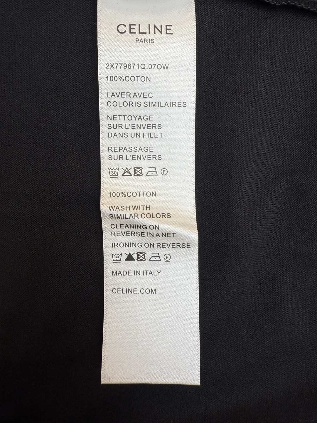 CELINE 赛琳 字母印花圆领短袖 T恤 夏款 女款 黑色 白色 A0 2X872501F-01NB