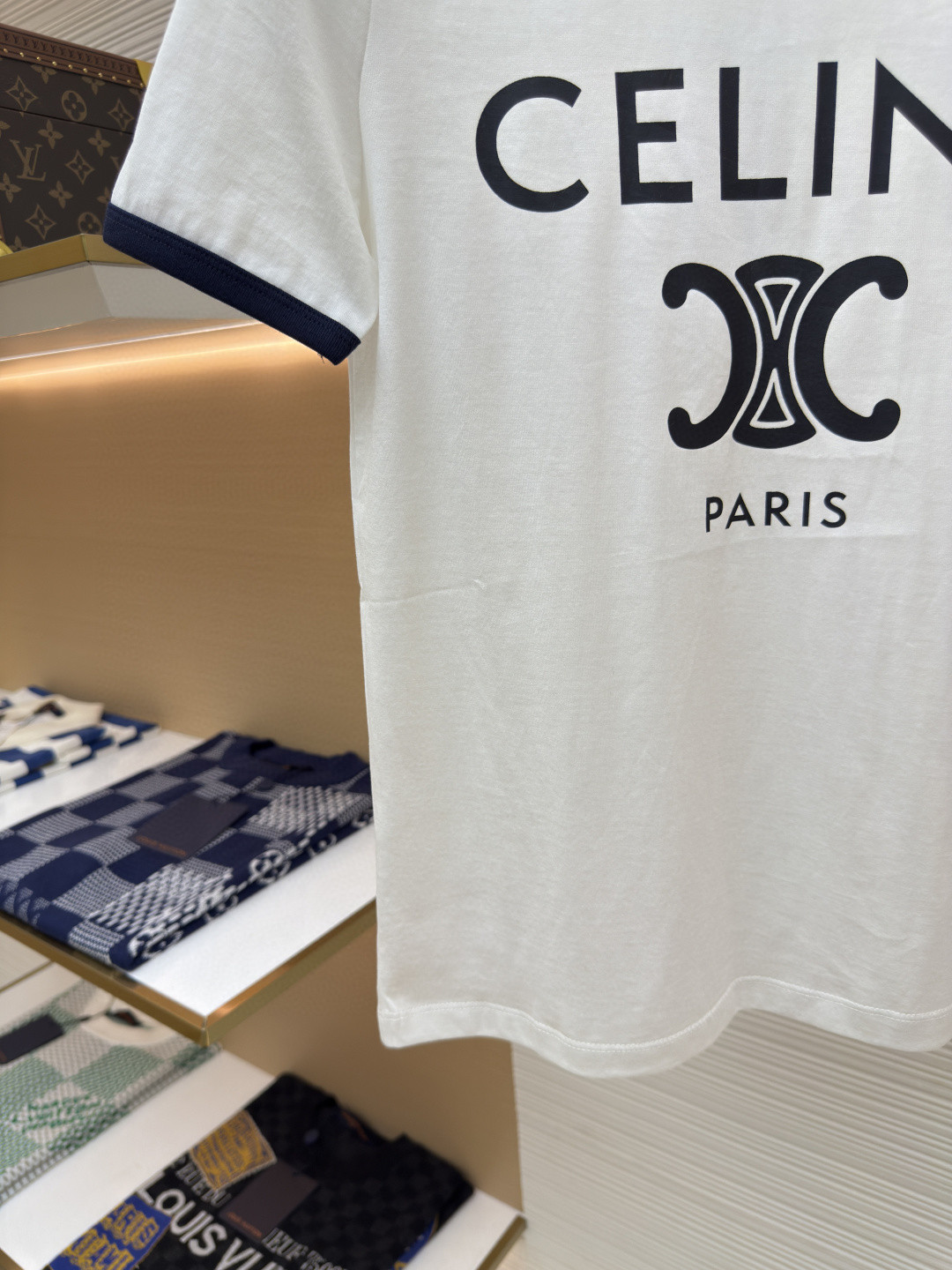 CELINE 赛琳 字母印花圆领短袖 T恤 夏款 女款 黑色 白色 A0 2X872501F-01NB