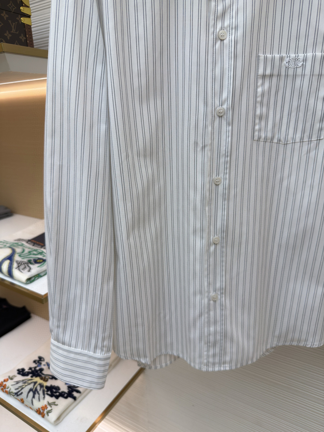 [Copy]CELINE 赛琳 羊毛标识格子衬衫 外套 长袖 B0 RC07H0H06-07RU