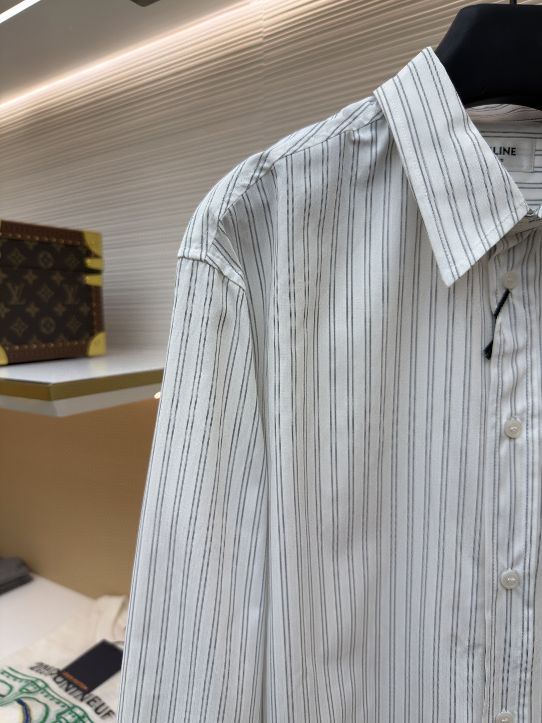 [Copy]CELINE 赛琳 羊毛标识格子衬衫 外套 长袖 B0 RC07H0H06-07RU