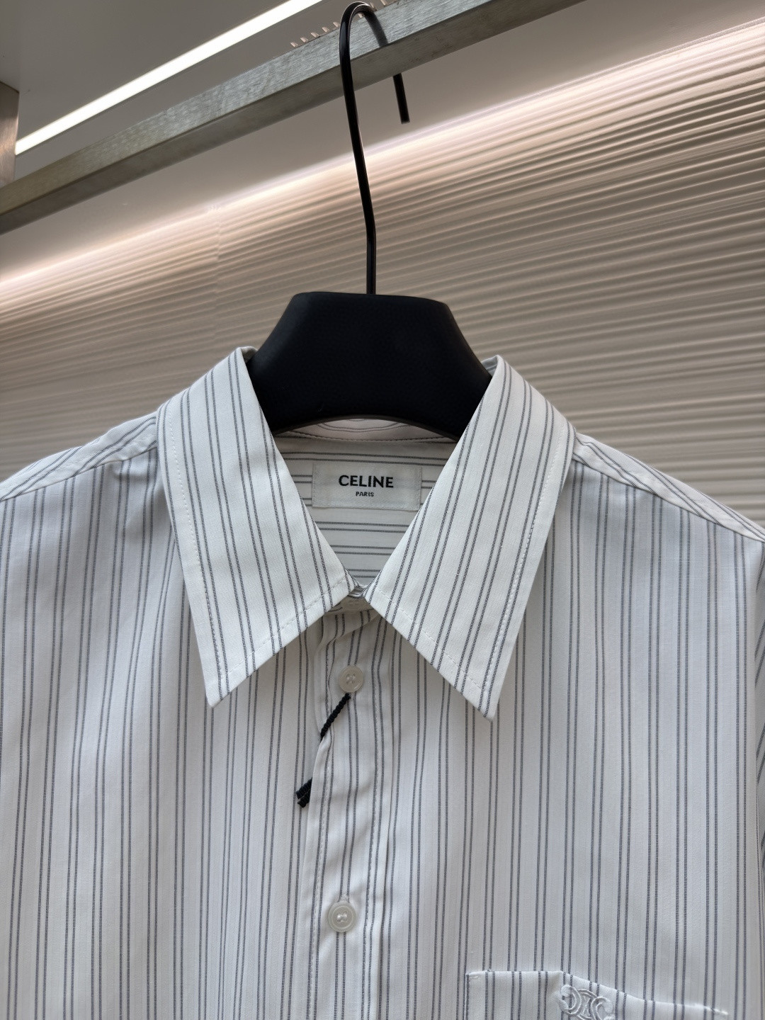 [Copy]CELINE 赛琳 羊毛标识格子衬衫 外套 长袖 B0 RC07H0H06-07RU