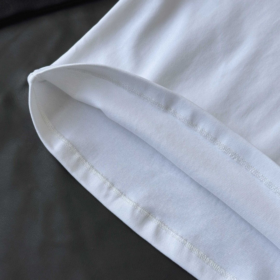 Chrome Hearts 克罗心 梵文黑白七分袖T恤 短袖 打底衫 女款 黑白 A5