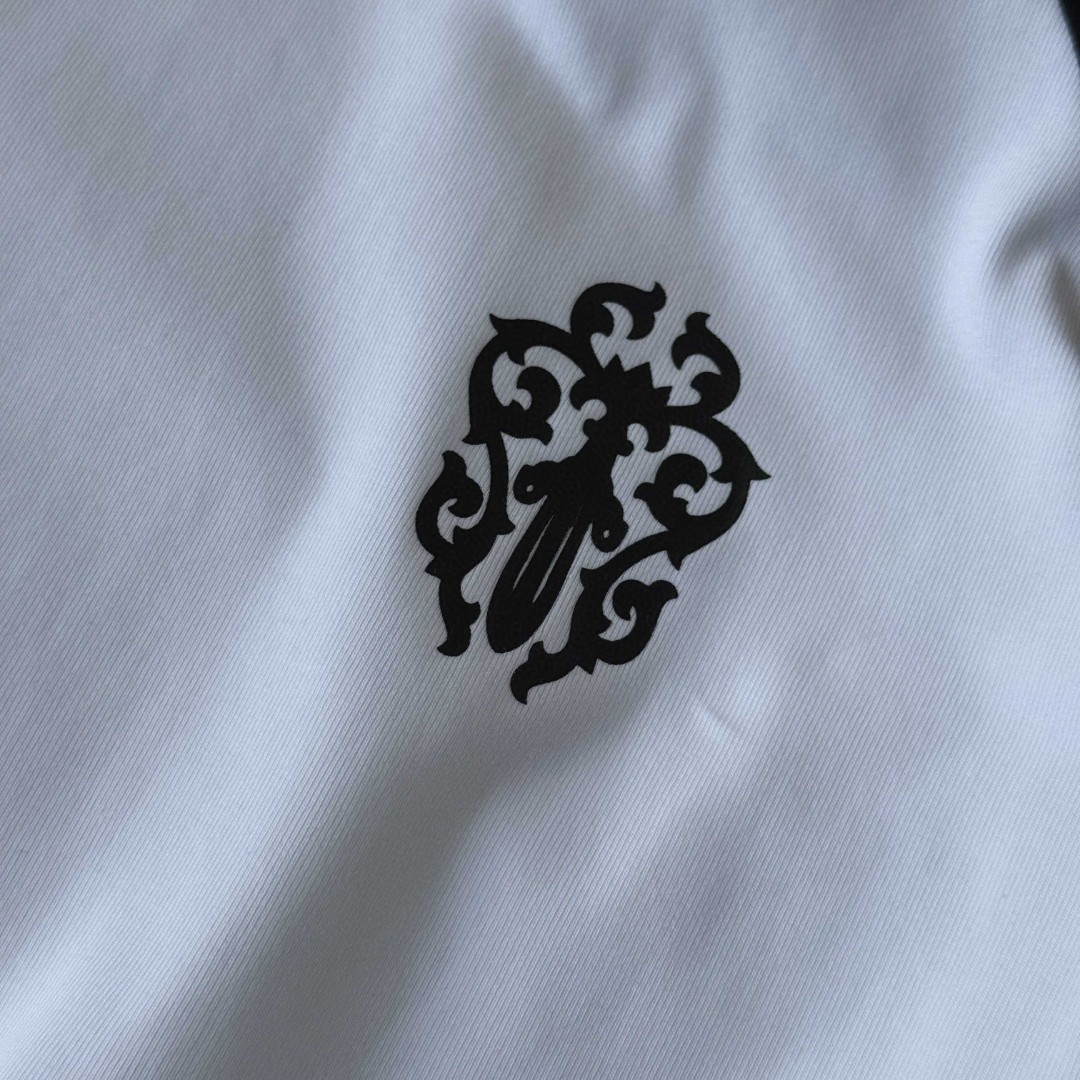 Chrome Hearts 克罗心 梵文黑白七分袖T恤 短袖 打底衫 女款 黑白 A5
