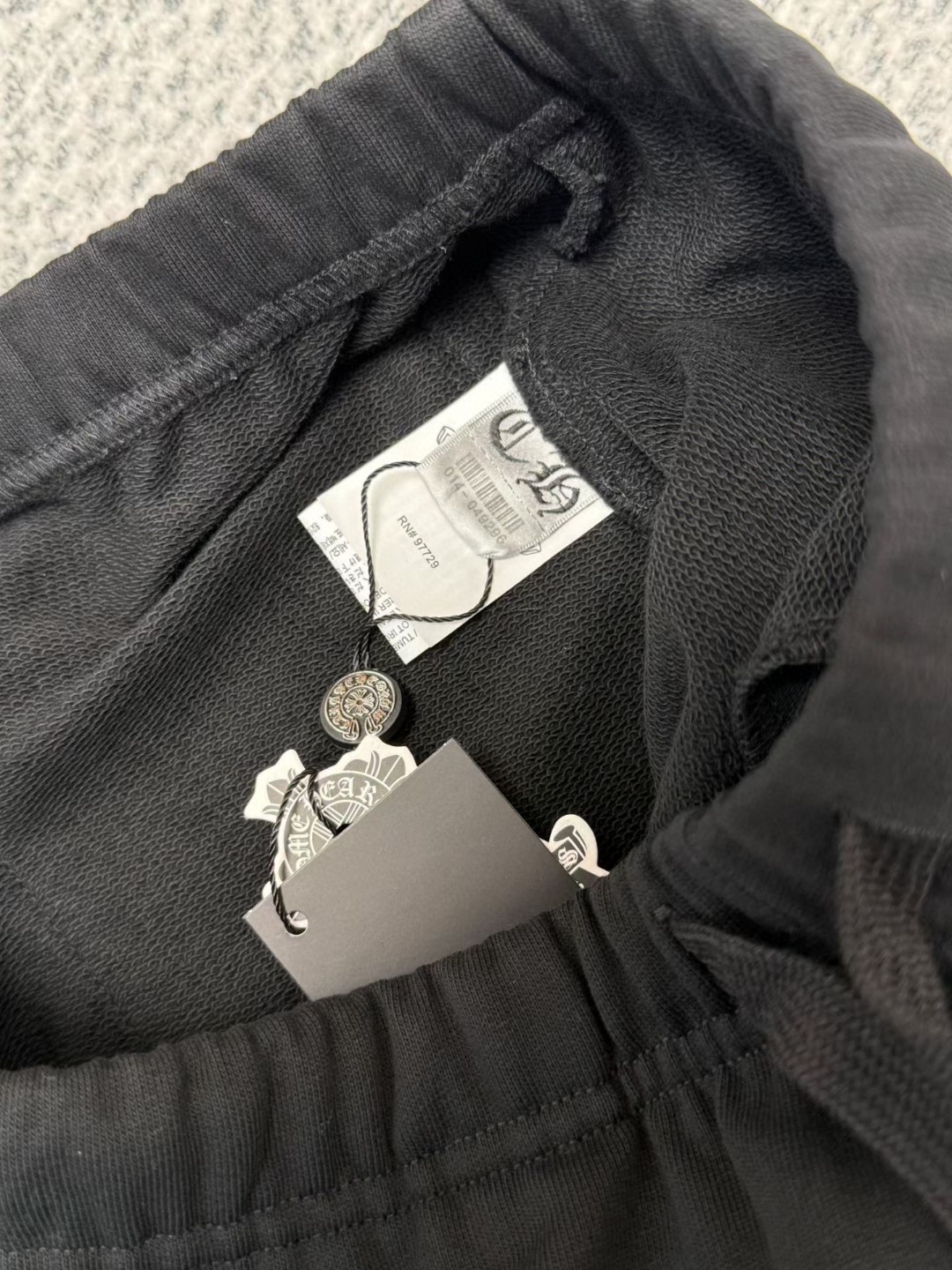 Chrome Hearts 克罗心 Deadlydoll 联名款 松紧腰卫裤 休闲裤 裤子 长裤 运动裤 女款 黑色 B0