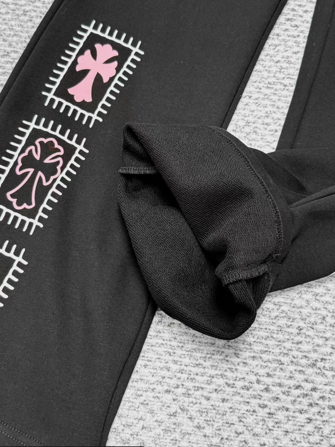 Chrome Hearts 克罗心 Deadlydoll 联名款 松紧腰卫裤 休闲裤 裤子 长裤 运动裤 女款 黑色 B0