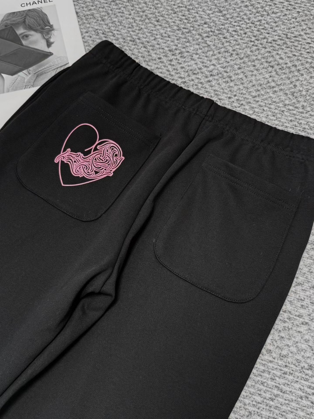 Chrome Hearts 克罗心 Deadlydoll 联名款 松紧腰卫裤 休闲裤 裤子 长裤 运动裤 女款 黑色 B0